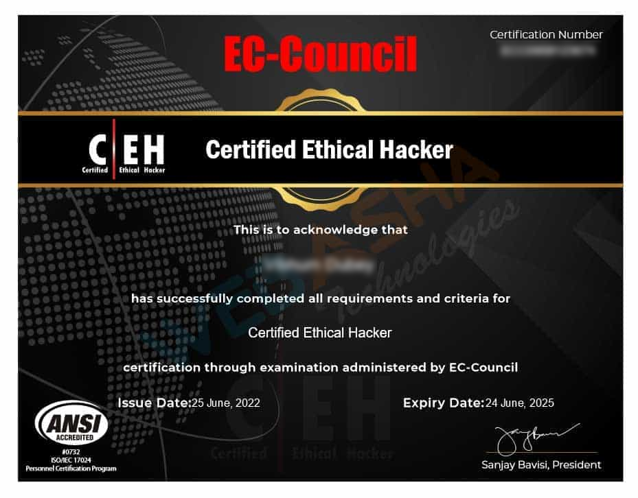 CEH v13 Certificate